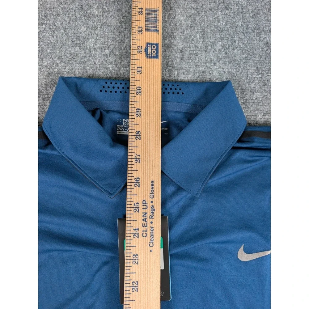 Nike Golf Tour Performance Polo Shirt‎ Mens XL Dark Blue w/Logo NWT